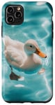 Coque pour iPhone 11 Pro Max Canard Piscine Animaux mignons Vie d'étang