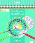 Livre de Coloriage Graffy Pop Mandala 20x25,5 Boy Avenue Mandarine