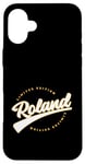 Coque pour iPhone 16 Plus Funny Personalized First Name Design for Roland