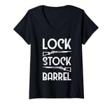 Womens Lock Stock Barrel Muzzleloader V-Neck T-Shirt