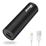 BONAI 5800mAh Small Portable Charger Power Bank Ultra-Compact Portable Phone Charger Battery Pack for iPhone 11 12 13 14 XR X 8 7 6 SE Series, Air pods, pad and More, Black