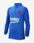 Nike FC Barcelona Kids Strike Drill Football Top - Age 12-13 (Large) -AO0855 402