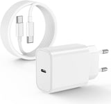 Chargeur Rapide Iphone 15 16,Usb C Câble 2m Et 20w Usb C Chargeur Pour Apple Iphone 16/15 Plus/15 Pro/15 Pro Max,Ipad Pro/Air/Mini,Galaxy S23/S22,Usb C Prise Secteur Mural Adaptateur Alimentation