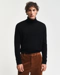 GANT - Turtleneck genser i merinoull til herre black