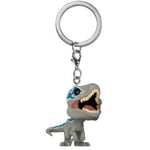 FUNKO POP! NYCKELRING: Jurassic World Dominion - Velociraptor (blå) [] Vinyl F