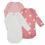 Petit Bateau Pyjamas / Natskjorte BODY US ML COEUR PACK X3