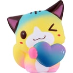 Squishies Kattkärlek Hjärta Kawaii Mjuk Squishy Långsamt Stigande Doftande Djur Squishies Stressavlastande Leksaker Prime Collection Present 1st