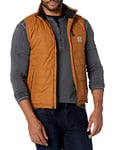 Carhartt Men's Rain Defender Relaxed Fit Lightweight Insulated Vest, Carhartt Brown, L