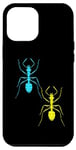 Coque pour iPhone 12 Pro Max Fourmis rétro années 80 90 fourmi insectes enfants animaux de la forêt