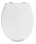 WENKO Abattant WC Secura Comfort, avec réhausseur WC adulte 5 cm, abattant WC frein de chute, duroplast, 37x43,5 cm, blanc