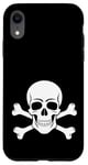 Coque pour iPhone XR #snirt Coque de protection à capuche Motif crâne et os