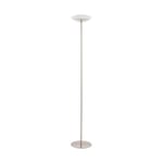 Eglo Connect Frattina-C Lampe Sur Pied à Led 1 Ampoule en Acier et Plastique Nickel Mat Blanc Changement de Température (Chaud, Neutre, Froid) Rvb à Intensité Variable Lampe avec Interrupteur