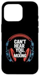 Coque pour iPhone 16 Pro Casque DJ ingénieur du son studio de mixage amateur de musique