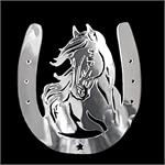 Auto-style AV106253 dekal, nickel, 'Horseshoe + Horse' - 48x50mm