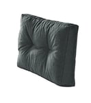 Traumnacht Coussin d'extérieur pour palettes rempli de bâtonnets en Mousse, Coussin pour palettes, Meuble en palettes, canapé latéral, Anthracite