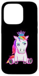 Coque pour iPhone 14 Pro Fabelwesen Figurine de conte de fées princesse licorne fille enfant