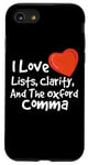 iPhone SE (2020) / 7 / 8 Oxford Comma Grammar Geek Funny Grammar English Teacher Case