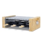 Raclette et pierre a cuire 6 personnes design bois, H.Koenig