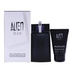 Mugler Alien Man EDT 100ML Refillabe + Body Shampoo 50ML Travel Set