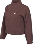 Nike One Therma-fit Haut surdimensionné en Polaire avec Demi-Fermeture Éclair pour Femme