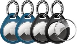 UNBREAKcable 360° Protective Case for AirTag [4-Pack] AirTags Keyring Holder