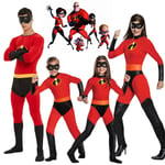 The Incredibles Costume Jack Parr Cosplay Jumpsuit Incredibles Bob Parr Cosplay Adult Kid Bodysuit Mask Suit Halloween Costume _iu -a Female 170