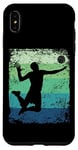 Coque pour iPhone XS Max Joueur de volleyball vintage homme femme beach volley ball