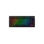 HyperX Alloy Rise 75 Wireless – Clavier de Jeu mécanique 75% remplaçable à Chaud, PC, rétroéclairage jusqu'à 80 Heures, Double sans Fil 2,4 GHz et Bluetooth