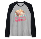 Cat Lover | Pet | Kitten | My Medicine For Happiness Raglan Baseball Tee