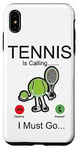 iPhone XS Max Funny Tennis Player Racket Phone Display Tennis Is Calling I Case