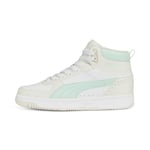 PUMA Mixte Rebound Joy Basket, White Minty Burst Vapor Gray, 47 EU