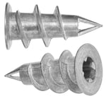 Heavy Duty Metal Self-Drill Rawl Plugs Wall Anchor Fixing for Plasterboard, Dryw