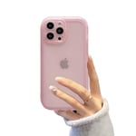 WDTURNS Compatible avec Coque iPhone 12 Pro Silicone, [Bord Surélevé Caméra & Écran] [Ne Jaunit Jamais] Transparente Case et TPU Housse Protection Étui pour iPhone 12 Pro - Rose