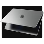 EooCoo Coque Ultra-Mince pour MacBook Air 13 Pouces [Identique au Mac Nu] M1 A2337 A2179 A1932, 2020-2018 Version, Anti-Rayures, Réduction des Empreintes Digitales, Étui Rigide - Gris Spatial Mat