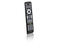 Philips Perfect Replacement Universell Fjernkontroll Srp2018/10, Dvd/Blu-Ray, Dvr, Sat, Tv, Vcr, Ir Kabelfri, Trykknapper, Sort