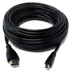 System-S Câble HDMI mâle vers micro mâle Noir 10 m