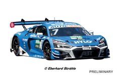 Audi R8 Lms Gt3 Evo II Team Abt Sportsline, No.7 ?, DTM 2022 Slot Voiture Model