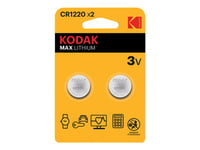 Kodak Max Kcr1220 - 2 X Cr1220-Batterier - Li - 40 Mah