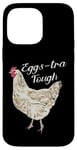 Coque pour iPhone 14 Pro Max Eggs-tra Tough Poule blanche