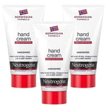 Neutrogena Hand Cream Norwegian Formula Unscented 50ml  x 3