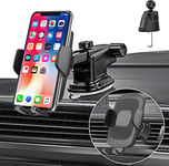 Support Telephone Voiture Pour Samsung S23 S24 S21 Fe/S20 Plus Ultra A55 A25 A35 A15 A54 A53 A34 A52 A52s A23 3 En 1 Porte Smartphone Voiture Grille Aération Pare Brise Tableau De Bord Par Ventouse