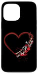 iPhone 13 Pro Max Scary Horror Movie Chain Saw Knife Horror Movies Heart Case