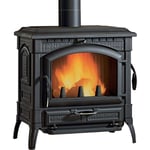 Poele a' bois La Nordica Extraflame Isotta Evo en fonte e'maille'e 11,9 kw 338 m chauffe'