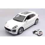 PORSCHE MACAN 2015 WHITE 1:24 Burago Auto Stradali Die Cast Modellino