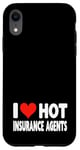 Coque pour iPhone XR I Love Hot Insurance Agents - Heart - Life Home Auto Insure