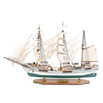 MYRCLMY Modèle De Voilier, Kit De Navire De Voilier Bricolage, 1: 100 Échelle Mini Bateau Jouet Cadeau Maison Décoration Cadeau Anniversaire pour Enfants, Adultes Décorations De Bureau,100cm