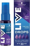 Schwarzkopf LIVE Colour Drops Vegan Semi-permanent Purple Hair Dye Lasts 2 To 12