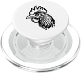 Illustration de poulet amusant et insolite Animaux de ferme Art PopSockets PopGrip pour MagSafe