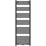 Sogood - doporro Radiateur de Salle de Bain Sèche-Serviette 180x50cm Radiateur Tubulaire Vertical Chauffage à Eau Chaude Gris-Noir