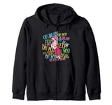 Disney Winnie The Pooh Piglet Scared Quotes Zip Hoodie